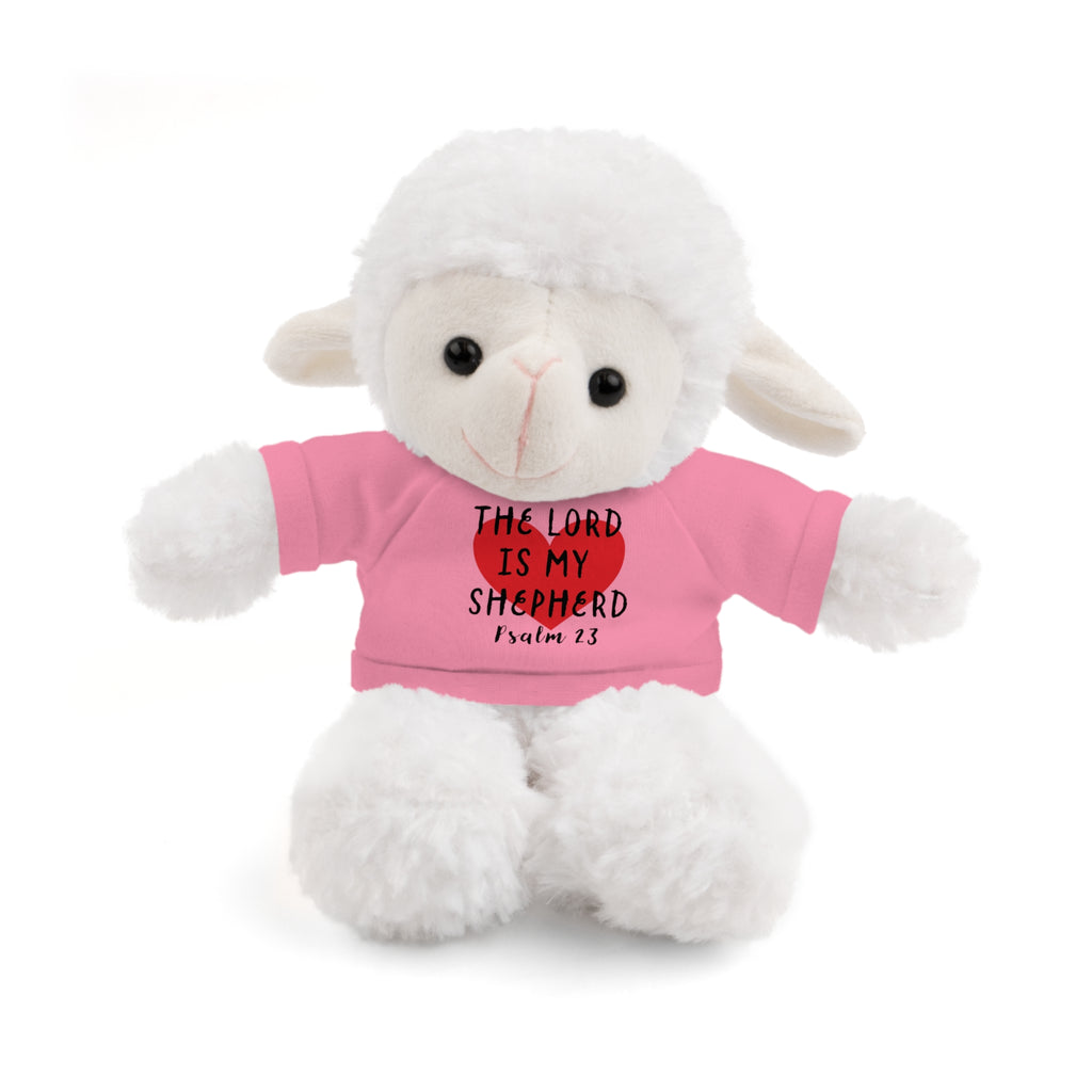 Christian Lamb Stuffed Animals with Bible Verse Tees | Psalm 23