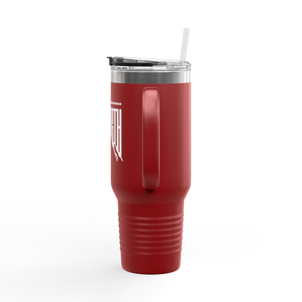 Philippians 4:13 "Strength" 40oz Insulated Travel Mug