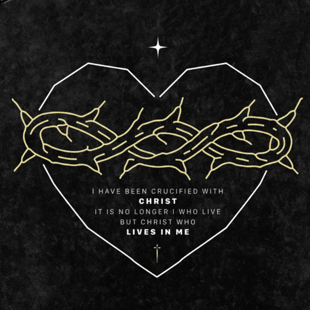 Galatians 2:20 “Crucified With Christ” Vintage Washed Oversized Cotton T-Shirt