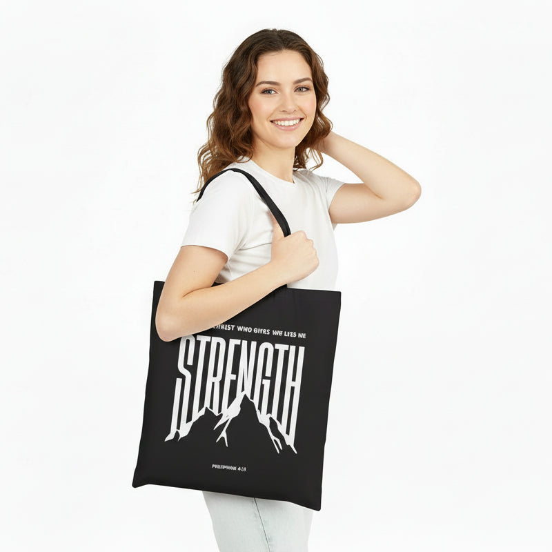 Philippians 4:13 “I Can Do All Things” Cotton Canvas Tote Bag