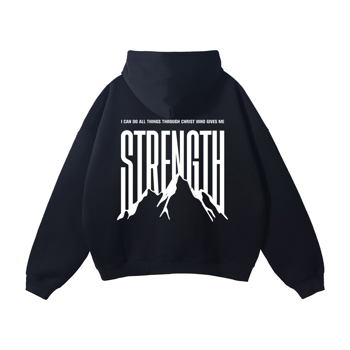 Philippians 4:13 "Strength” Oversize Fleeced Hoodie