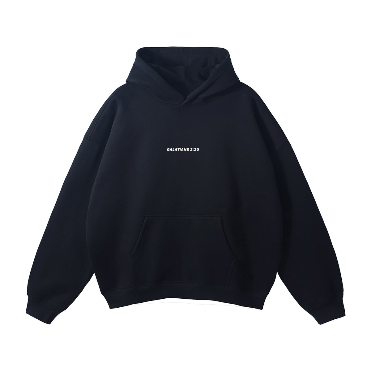 Galatians 2:20 “Crucified With Christ” Oversized Fleece Hoodie