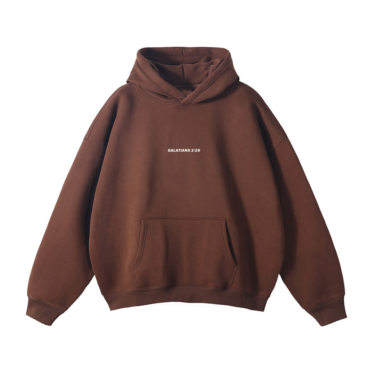 Galatians 2:20 “Crucified With Christ” Oversized Fleece Hoodie
