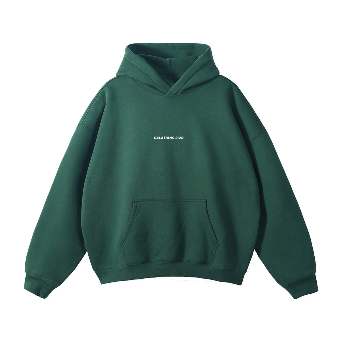 Galatians 2:20 “Crucified With Christ” Oversized Fleece Hoodie