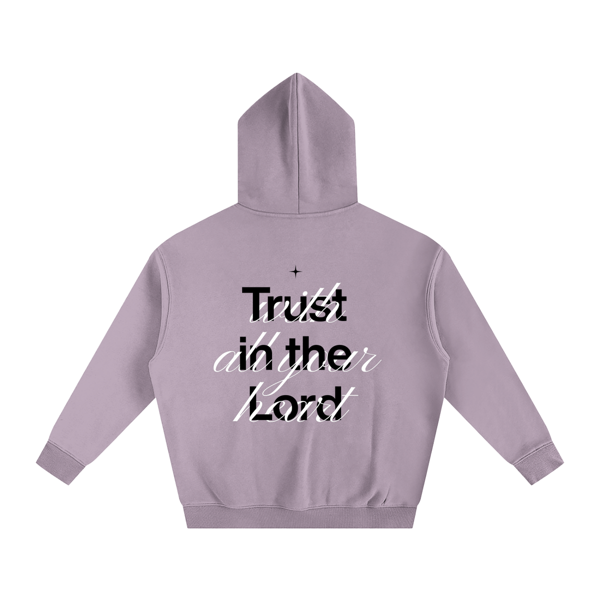 Proverbs 3:5 “Trust the Lord With All Your Heart” Oversized Fleece Hoodie